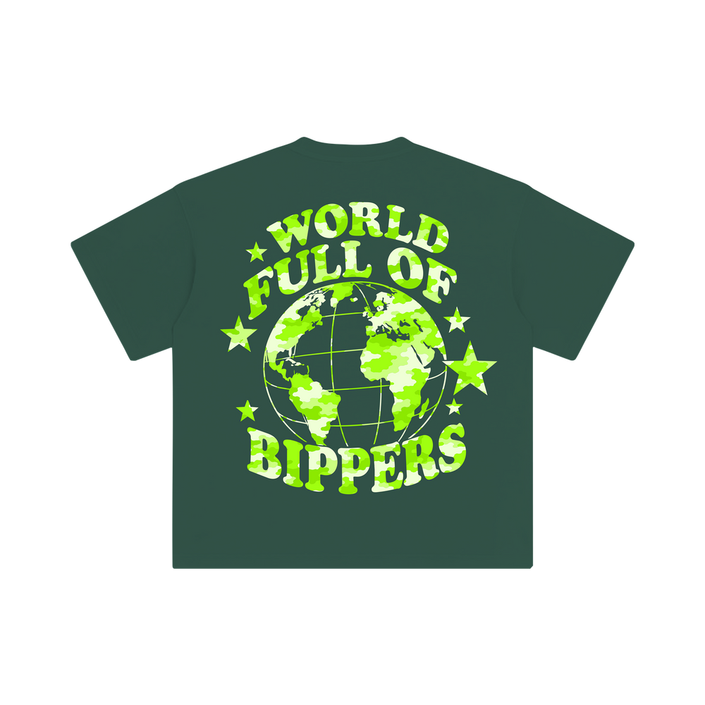 Green Bippers Worldwide Tee view 2